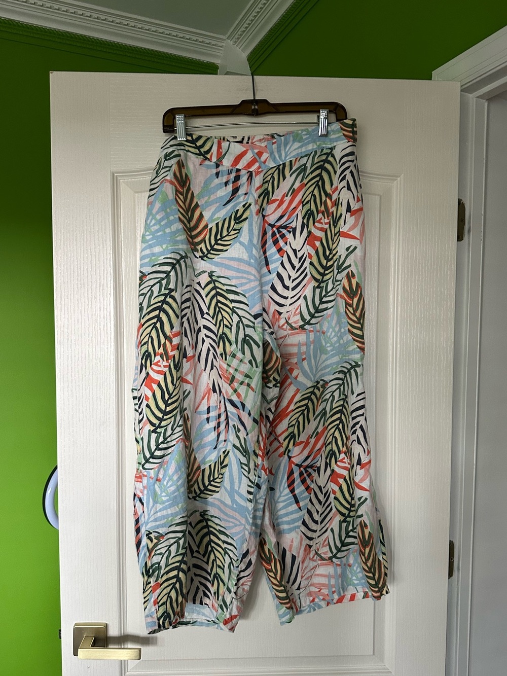 Tahari Plus Size Linen Pants with Pockets